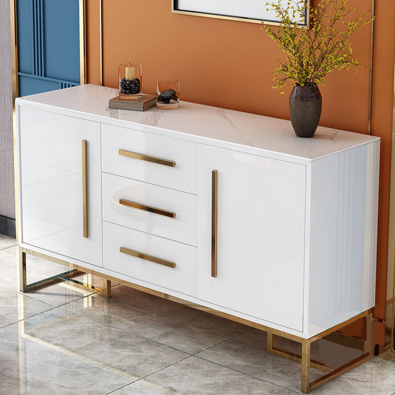 Glam Cabinets Mirrored Buffet 3-Drawer and 2-Door Buffet Sideboard