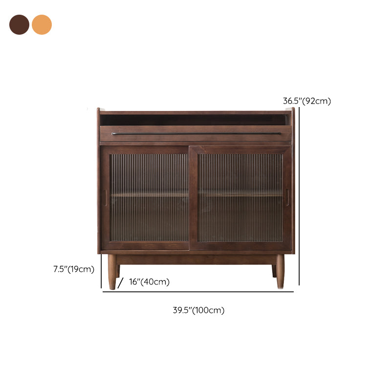 Wooden Home Sideboard Modern Minimalist Rectangular Side Board with Door