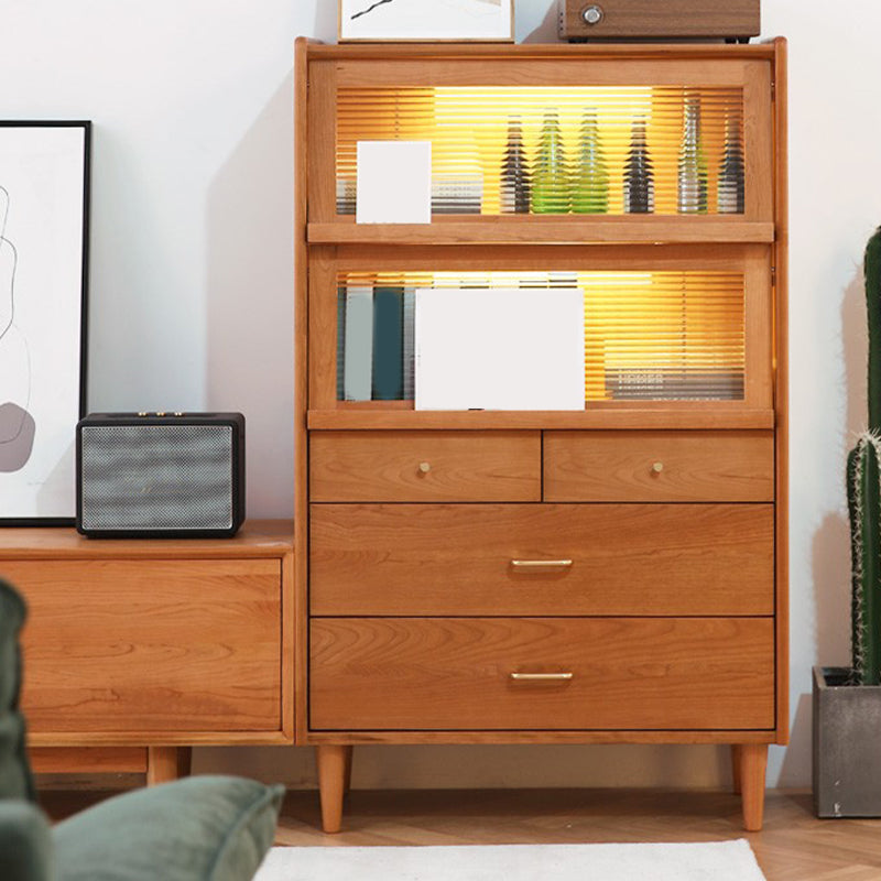 Wooden Storage Sideboard Home Modern Side Board with Drawers