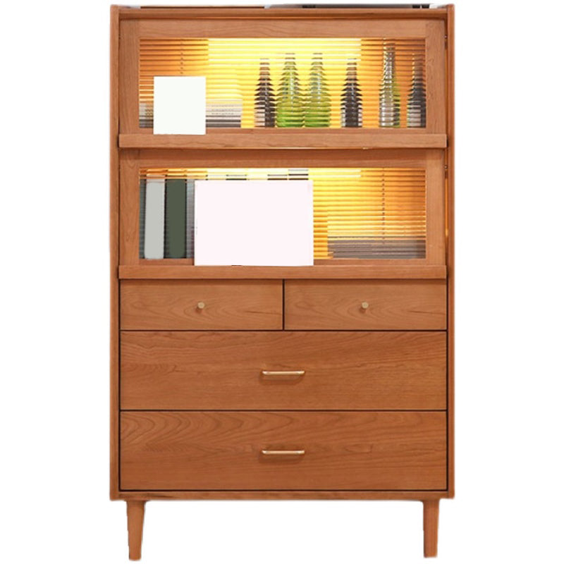 Wooden Storage Sideboard Home Modern Side Board with Drawers