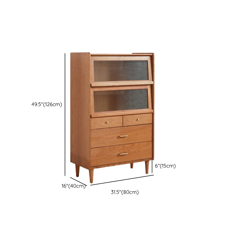 Wooden Storage Sideboard Home Modern Side Board with Drawers