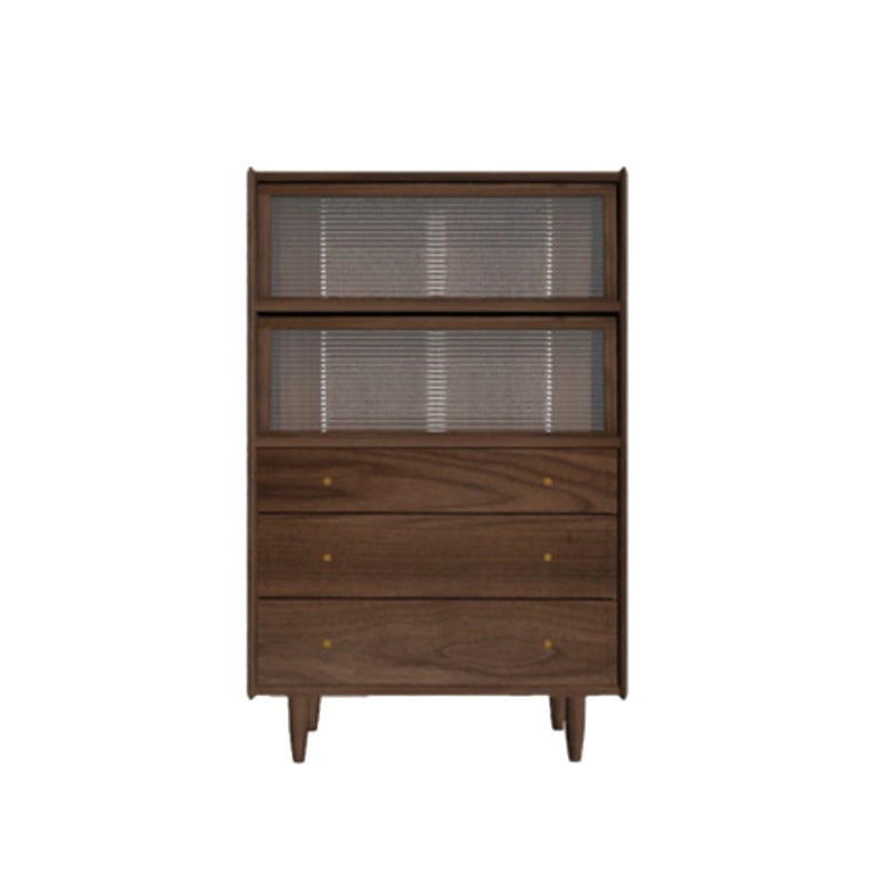 49.5"H Home Sideboard Modern Storage Sideboard with Glass Doors