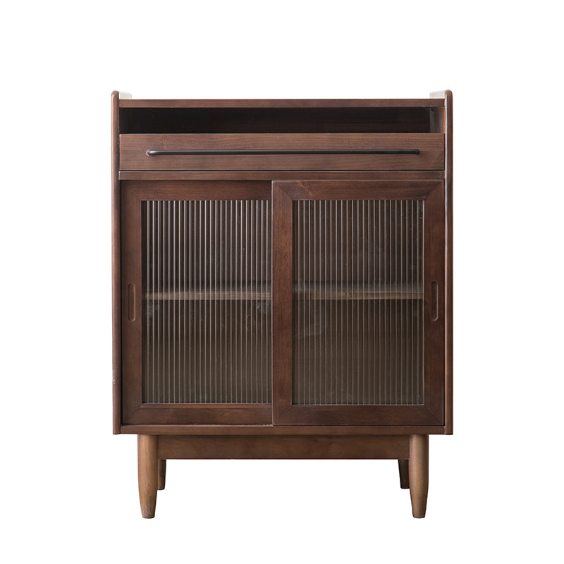 Wooden Side Board with Cabinet Door Modern Minimalist Sideboard