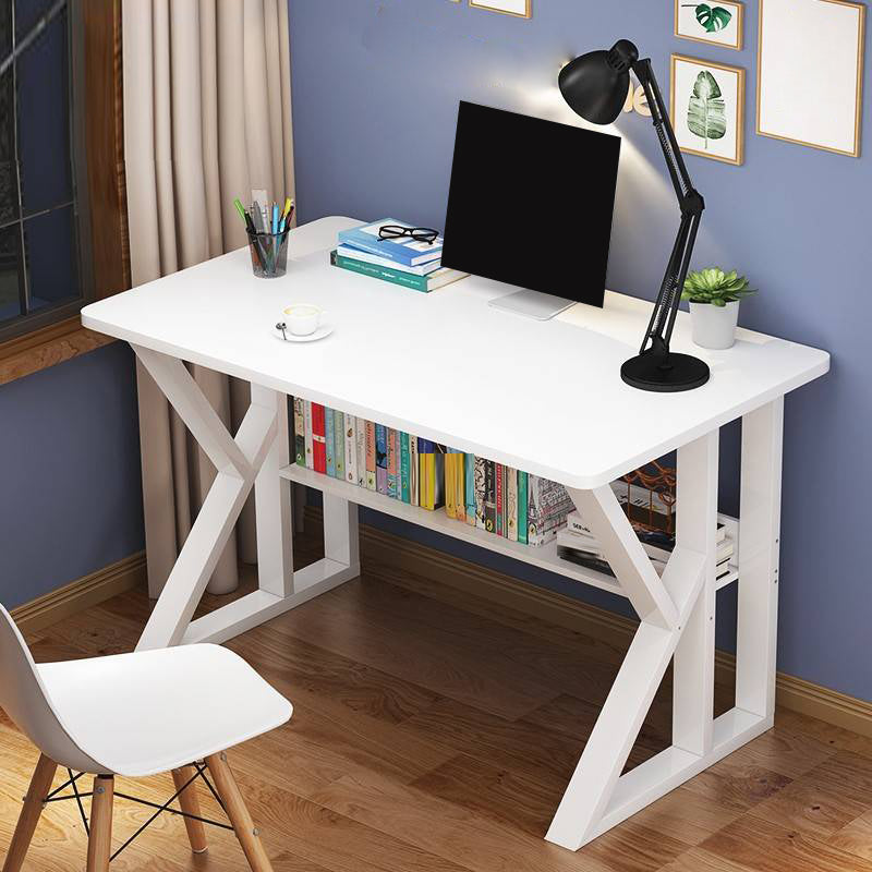 Industrial Writing Desk Wood Dormitory & Office Desk with Shelf