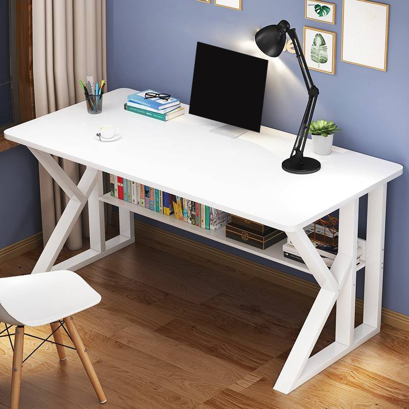 Industrial Writing Desk Wood Dormitory & Office Desk with Shelf