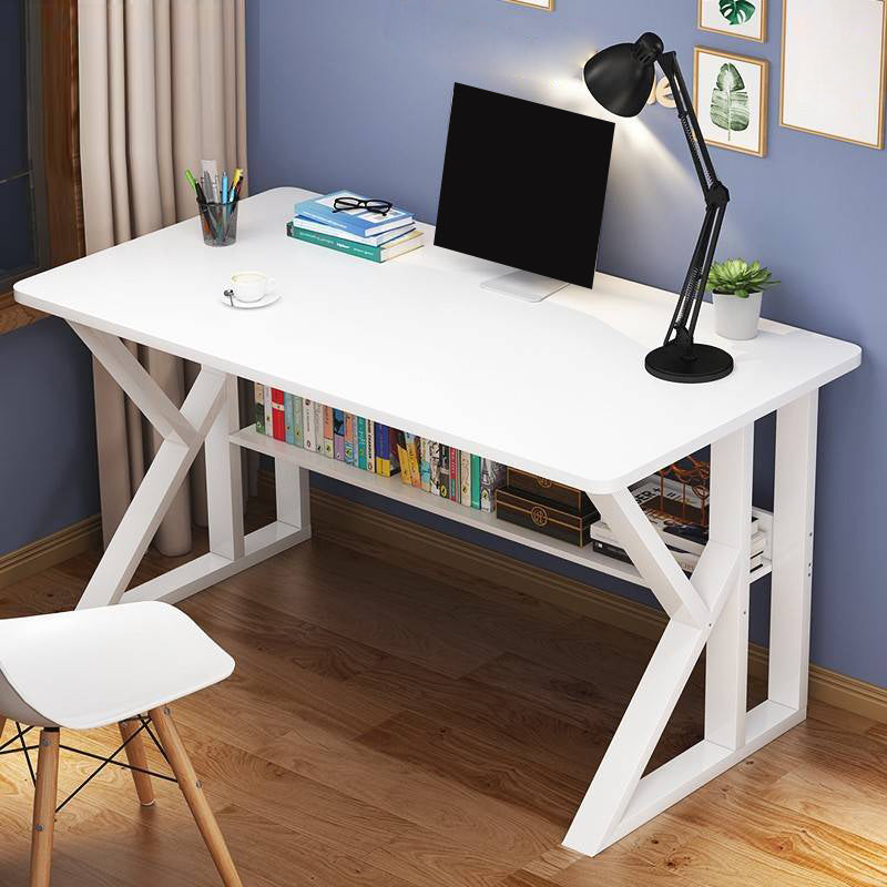 Industrial Writing Desk Wood Dormitory & Office Desk with Shelf