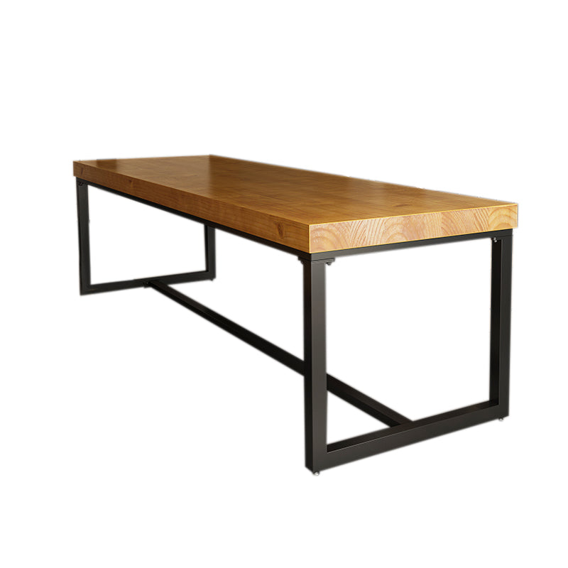 Solid Wood Industrial Rectangular Writing Desk Meeting Desk for Office