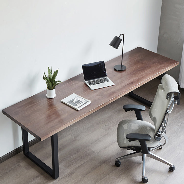 Industrial Solid Wood Writing Desk Rectangular Meeting Desk for Office