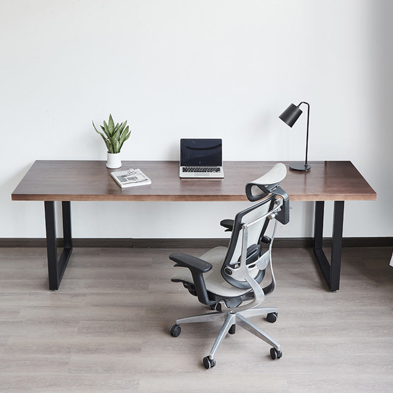 Industrial Solid Wood Writing Desk Rectangular Meeting Desk for Office