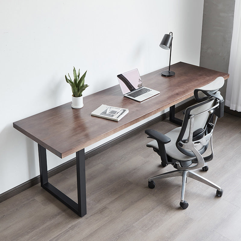 Industrial Solid Wood Writing Desk Rectangular Meeting Desk for Office