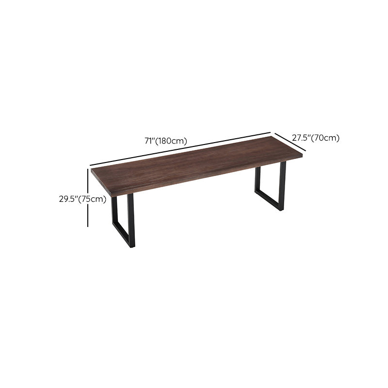 Industrial Solid Wood Writing Desk Rectangular Meeting Desk for Office