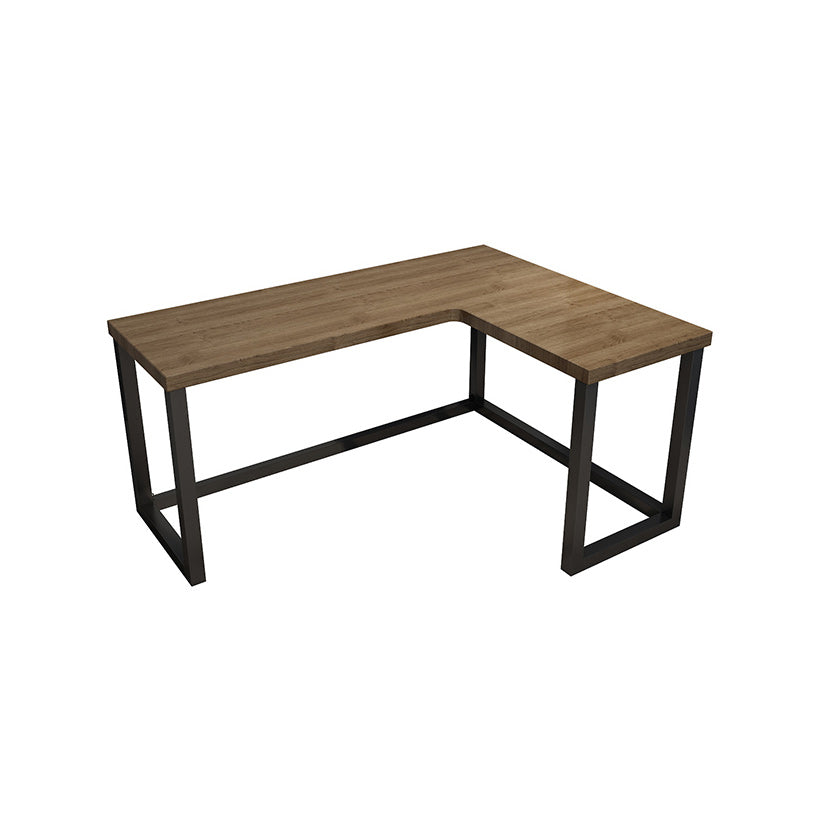 L-Shape Bedroom Working Desk Modern Solid Wood Writing Table