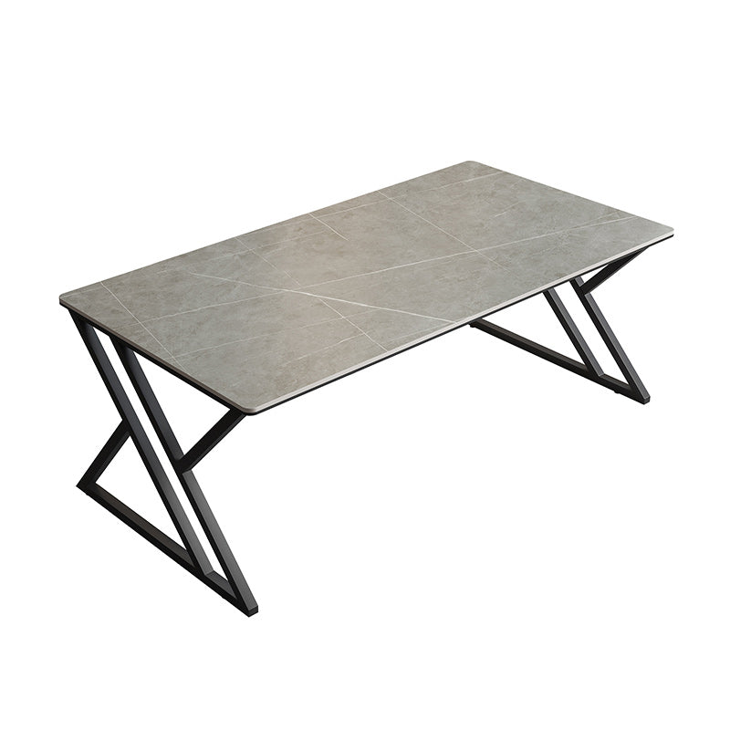 Modern Style Rectangle Office Desk Sintered Stone Writing Table