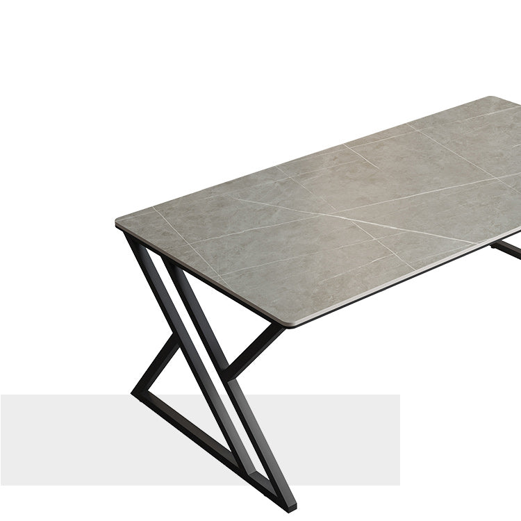 Modern Style Rectangle Office Desk Sintered Stone Writing Table