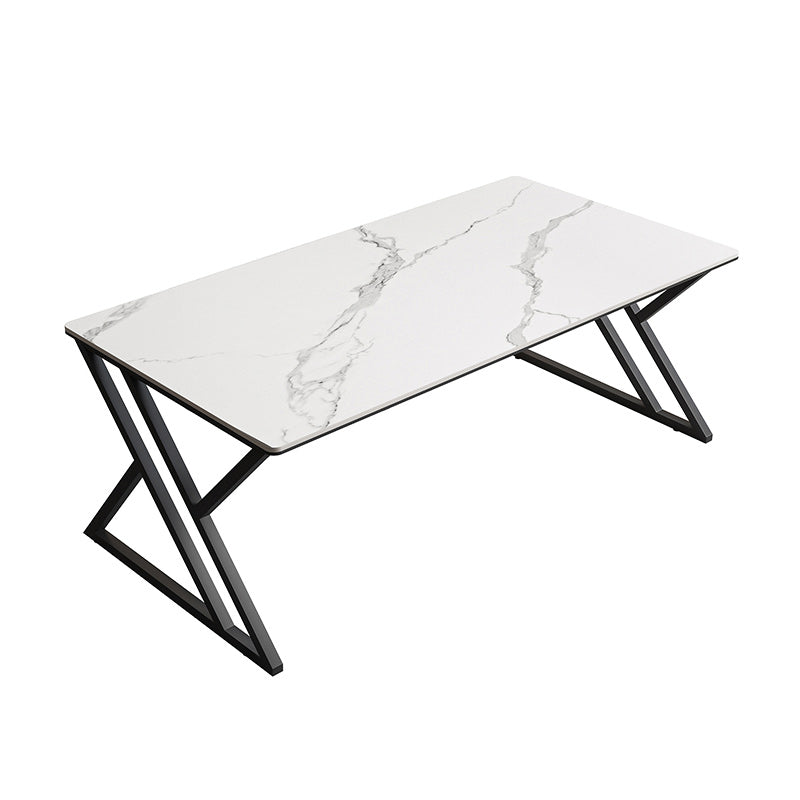 Modern Style Rectangle Office Desk Sintered Stone Writing Table