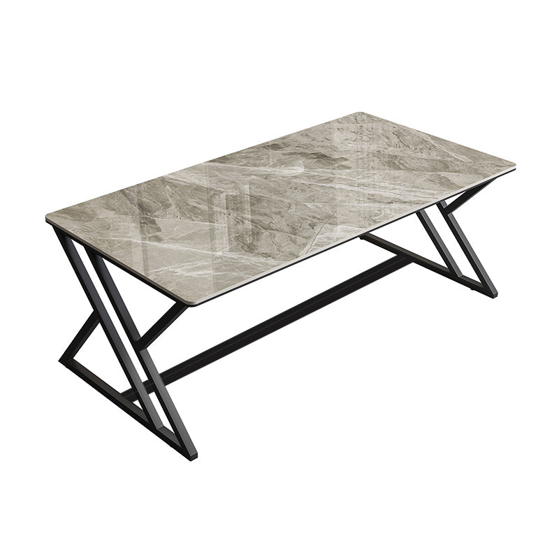 Modern Style Rectangle Office Desk Sintered Stone Writing Table