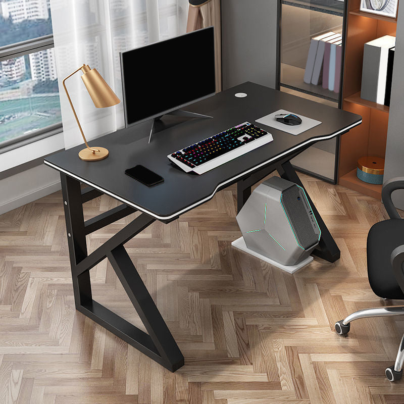 Contemporary Wooden Computer Desk Bedroom Office Desk with Cable Management