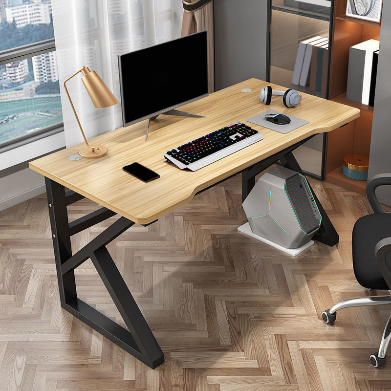 Contemporary Wooden Computer Desk Bedroom Office Desk with Cable Management