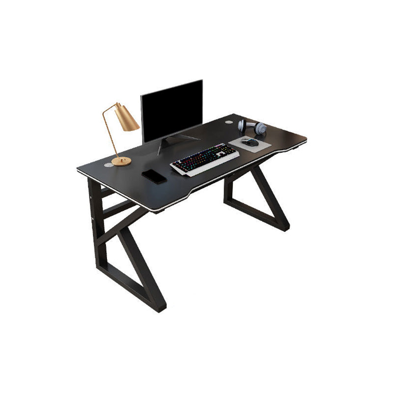 Contemporary Wooden Computer Desk Bedroom Office Desk with Cable Management