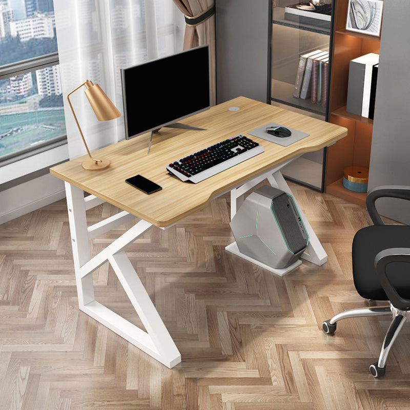 Contemporary Wooden Computer Desk Bedroom Office Desk with Cable Management