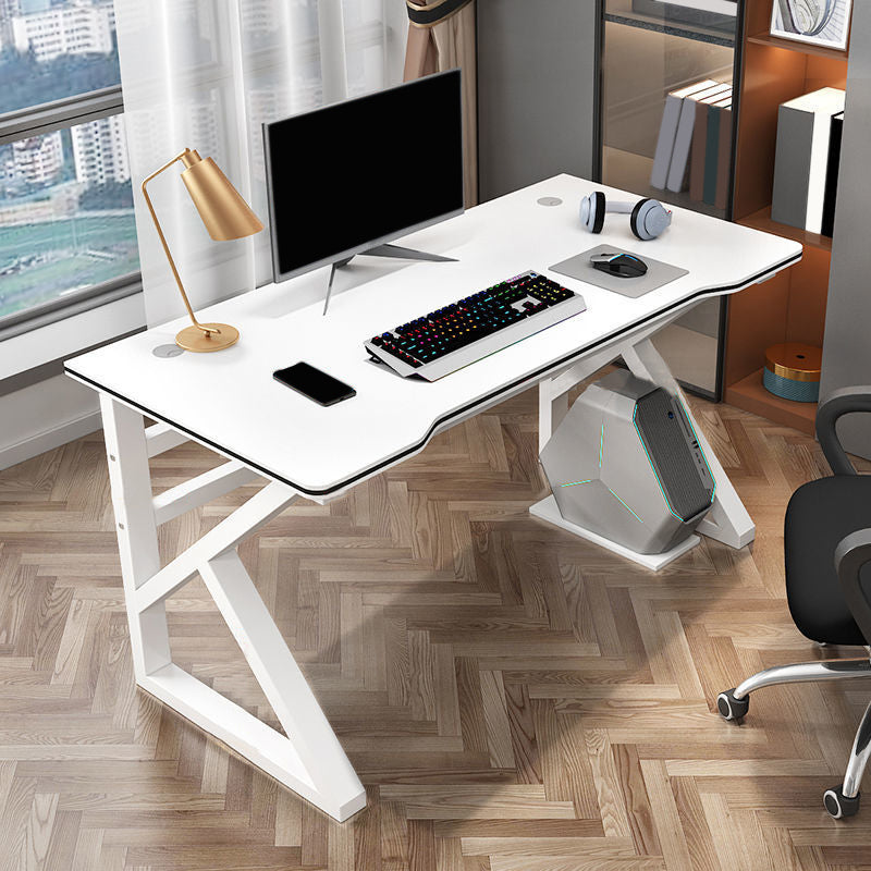 Contemporary Wooden Computer Desk Bedroom Office Desk with Cable Management