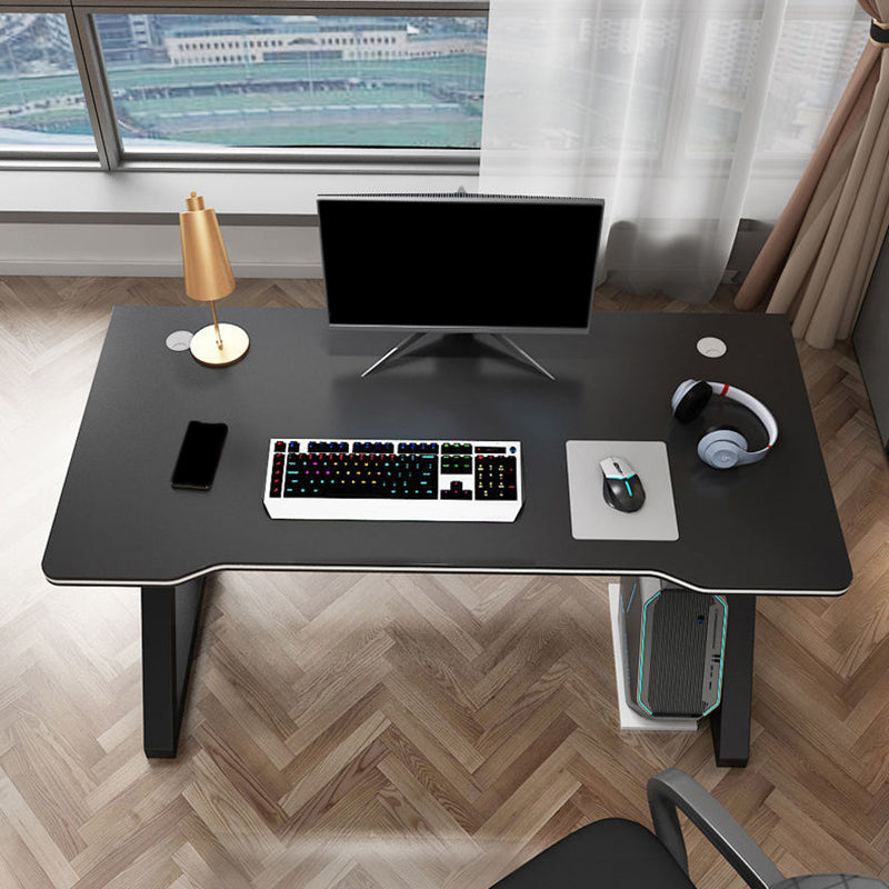 Contemporary Wooden Computer Desk Bedroom Office Desk with Cable Management