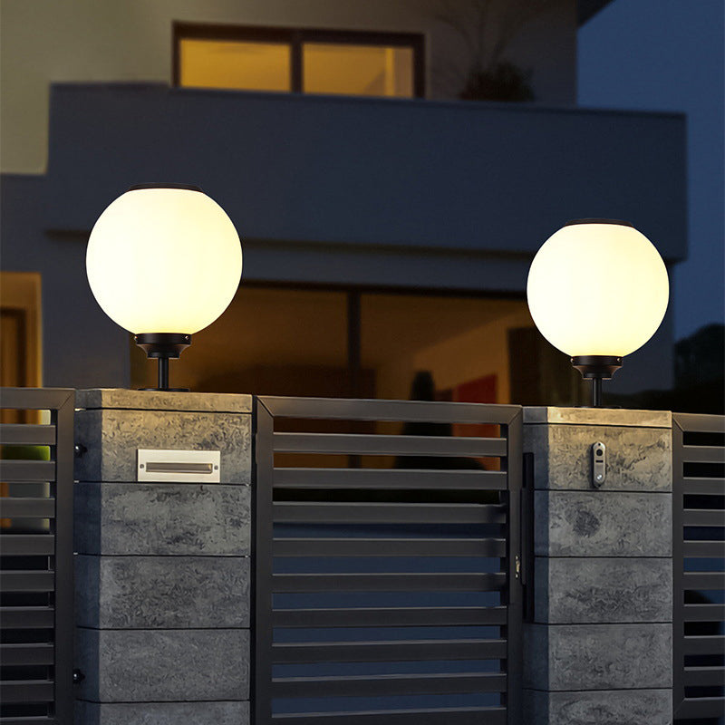 Contemporary Pillar Lamp Minimalist Outdoor Light for Garden