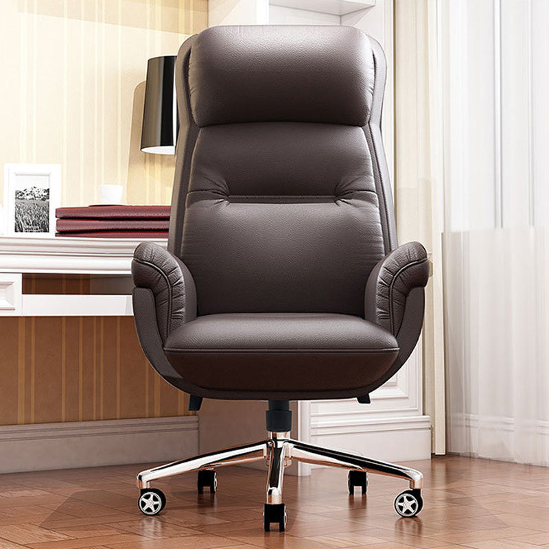 Contemporary PU Computer Chair High Back Swivel Managers Chair