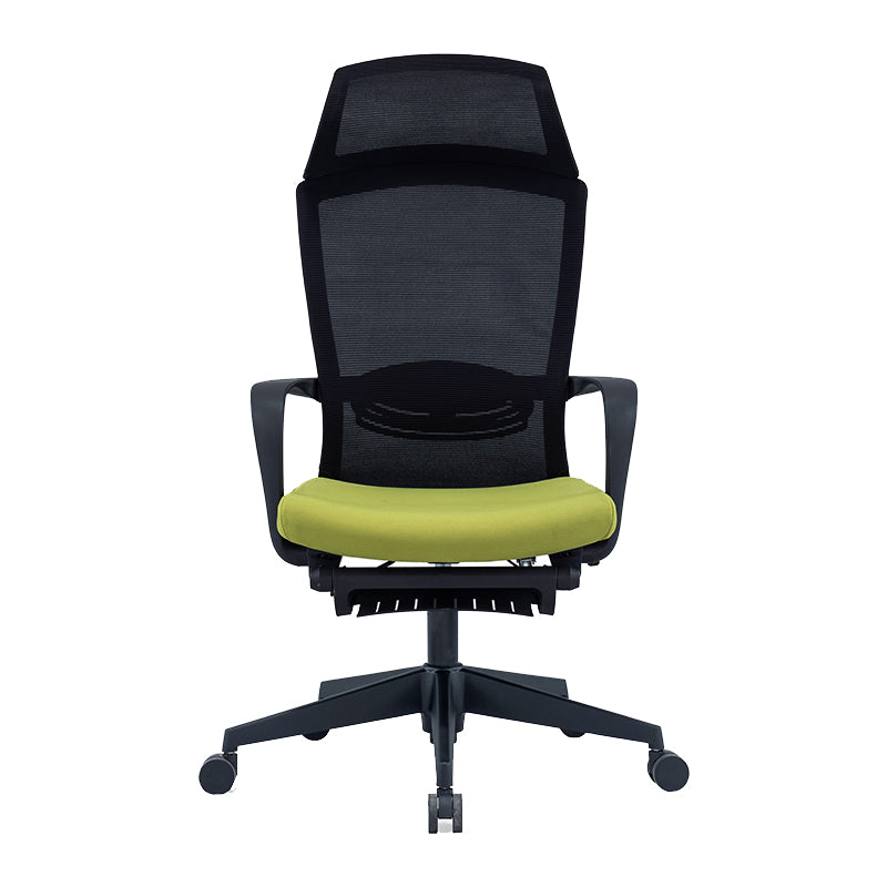 Modern High Back Desk Chair Swivel Mesh Chair with Fixed Arms