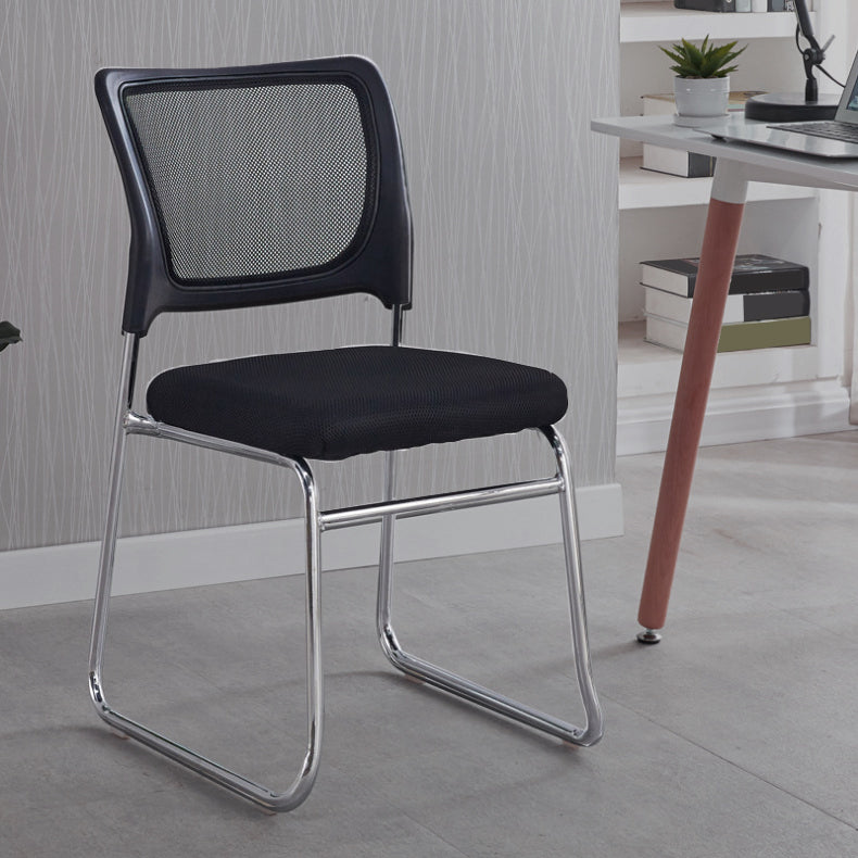 Modern Desk Chair Mesh Computer Chair Mid-Back Armless Chair