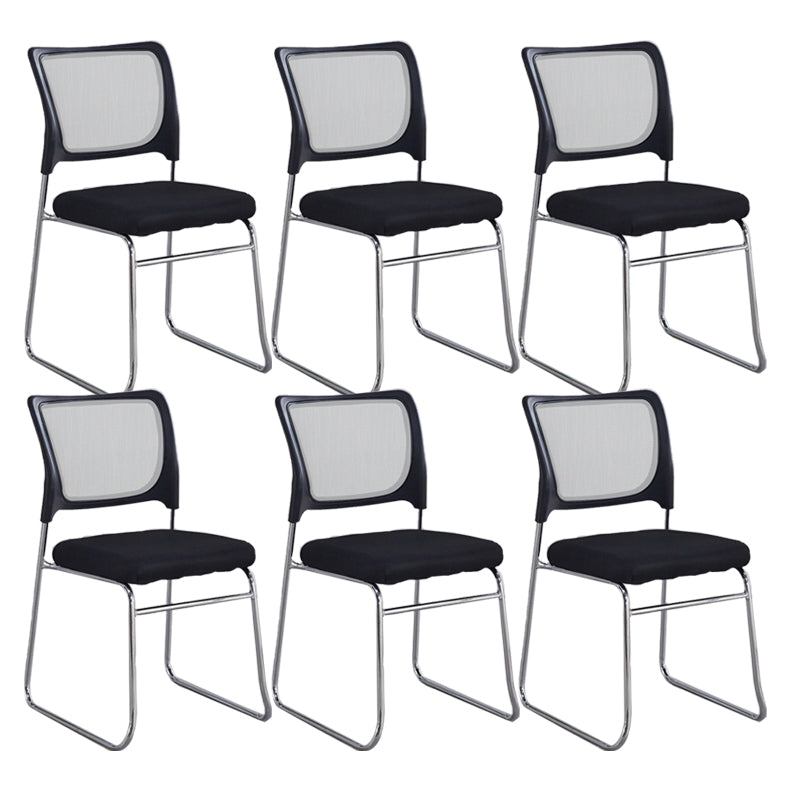 Modern Desk Chair Mesh Computer Chair Mid-Back Armless Chair