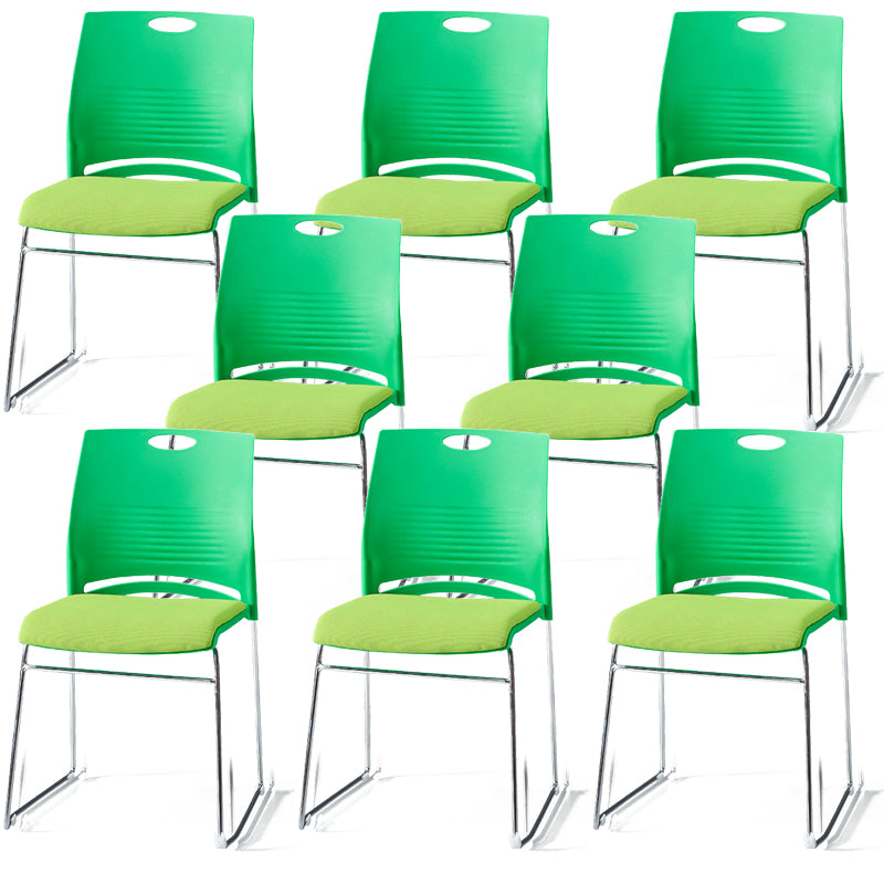 Mid-Back Conference Chair Contemporary Plastic No Wheels Office Chair