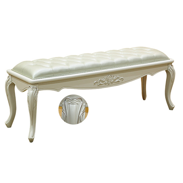 Rectangle Seating Bench Cushioned Upholstered Entryway and Bedroom Bench