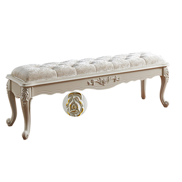 Rectangle Seating Bench Cushioned Upholstered Entryway and Bedroom Bench