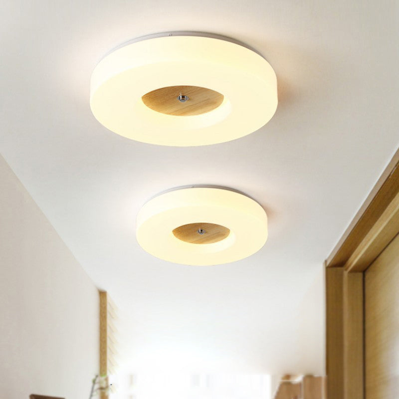 Modern Round Ceiling Mount Light LED Ceiling Light with Acrylic Shade for Aisle