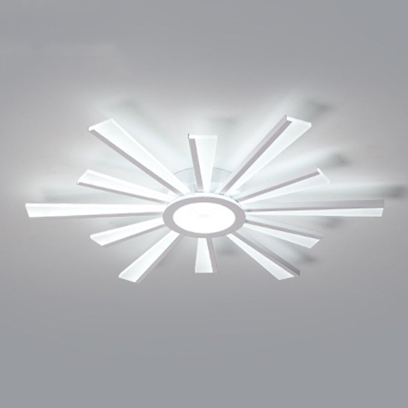 White Acrylic Ceiling Light LED Modern Flush Mount Lighting for Kitchen