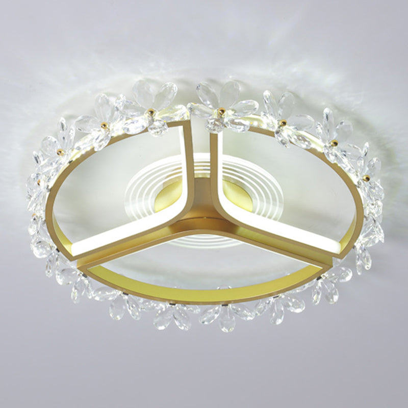 Multiple-Light Round Flush Ceiling Lights Modern Metal Flush Mount