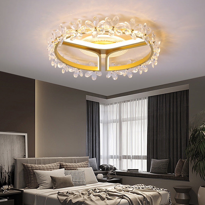 Multiple-Light Round Flush Ceiling Lights Modern Metal Flush Mount