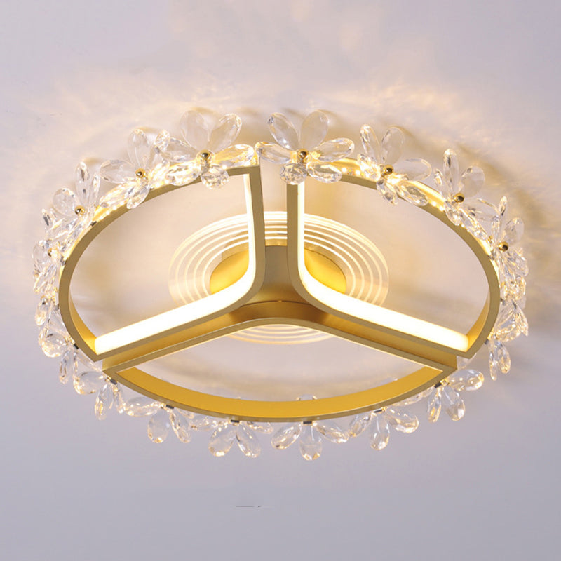 Multiple-Light Round Flush Ceiling Lights Modern Metal Flush Mount