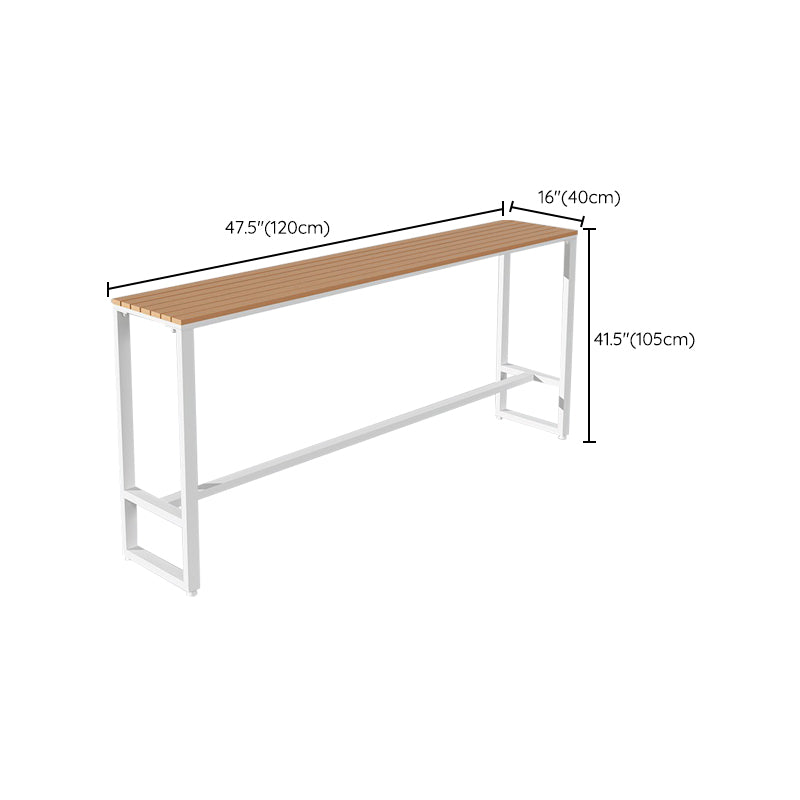 Industrial Artificial Wood Bar Table Set 1/4/5 Pieces Counter Table Set for Outdoor