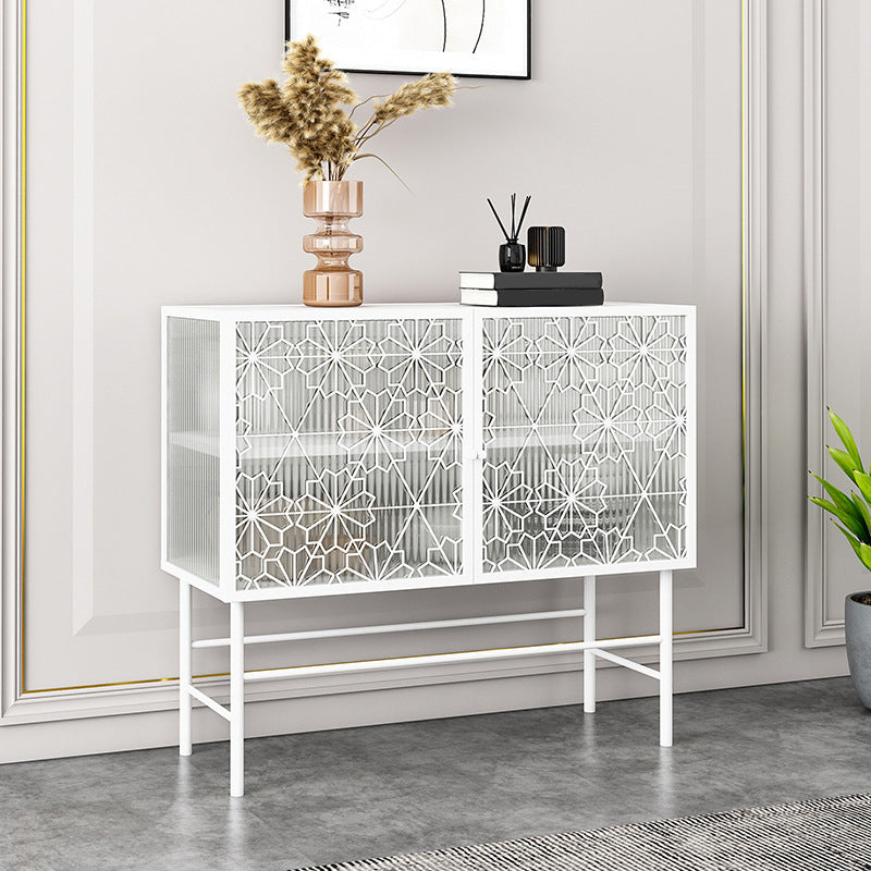 Modern Multi-shelf Storage Cabinet Glass Door Buffet Cabinet for Dining Room