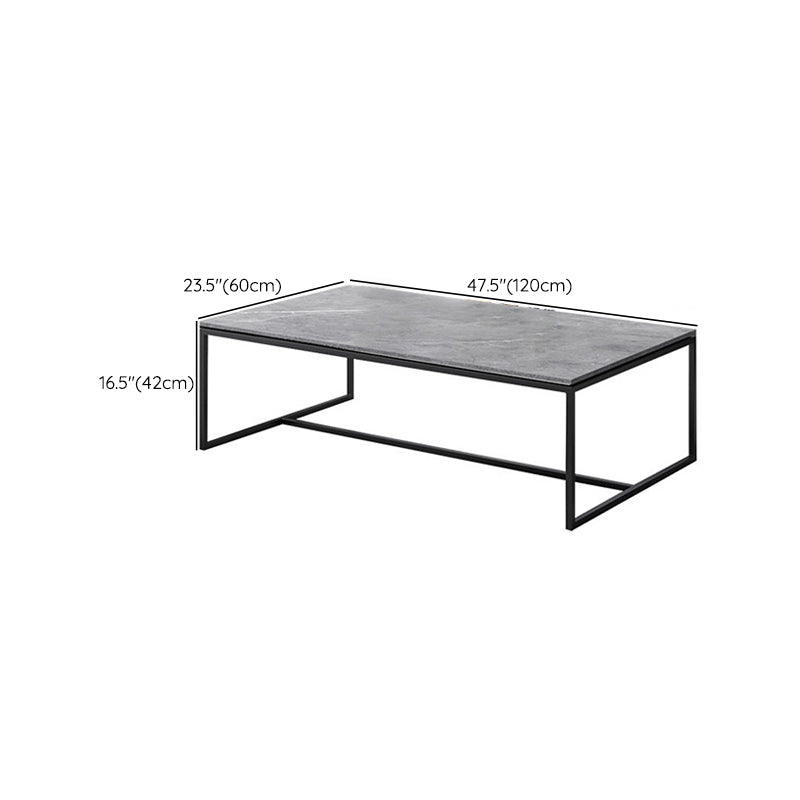 Trestle 1 Single Coffee Table Stone Top Luxurious Coffee Table