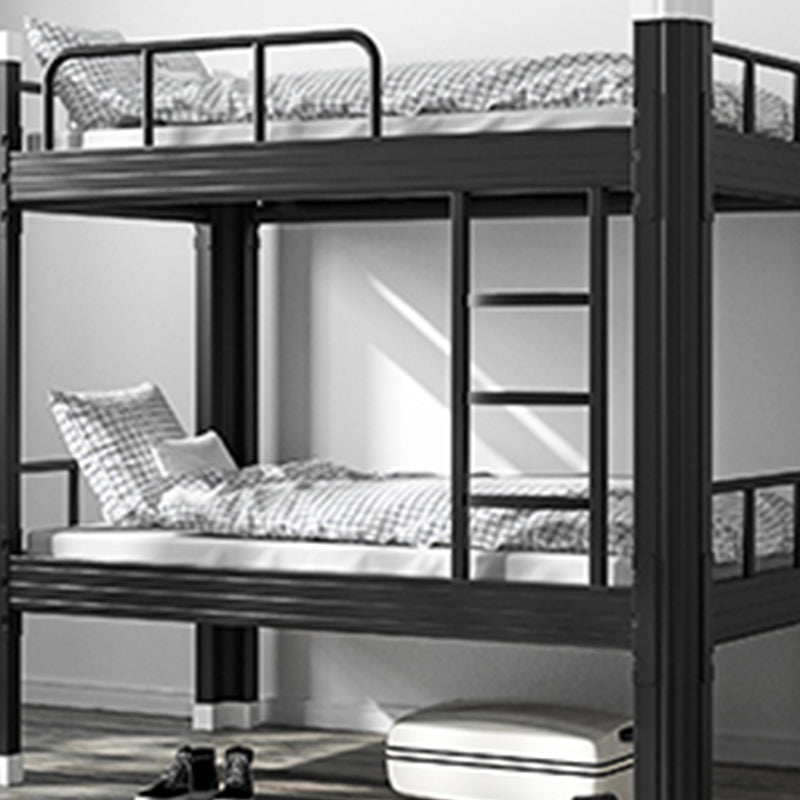 Modern Metal Platform Bed Open Frame Bunk Bed with Guardrail