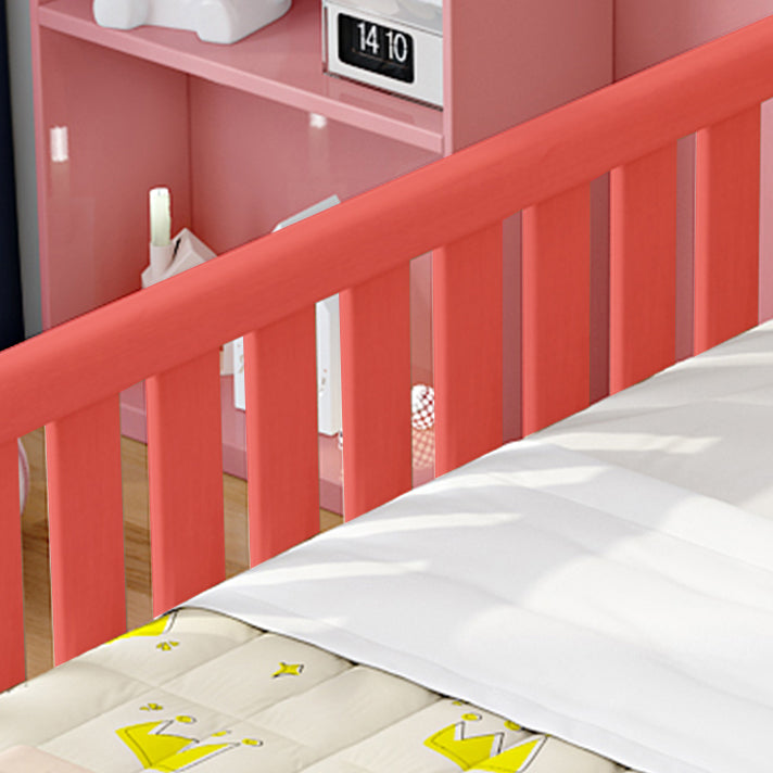 Detachable Headboard Toddler Bed Guardrails Kids Bed with Guardrail