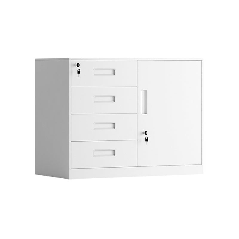 Vertical Filing Cabinet Contemporary Steel Fire-Resistant File Cabinet for Home or Office