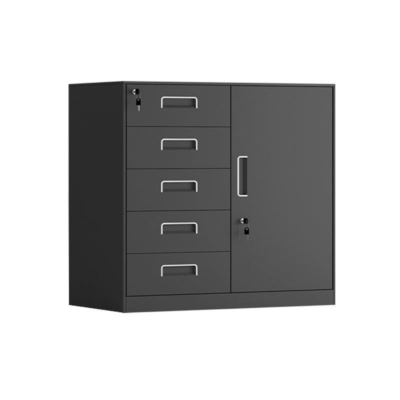 Vertical Filing Cabinet Contemporary Steel Fire-Resistant File Cabinet for Home or Office