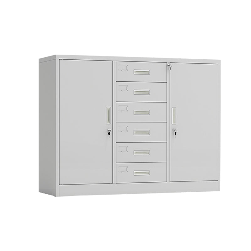 Vertical Filing Cabinet Contemporary Steel Fire-Resistant File Cabinet for Home or Office