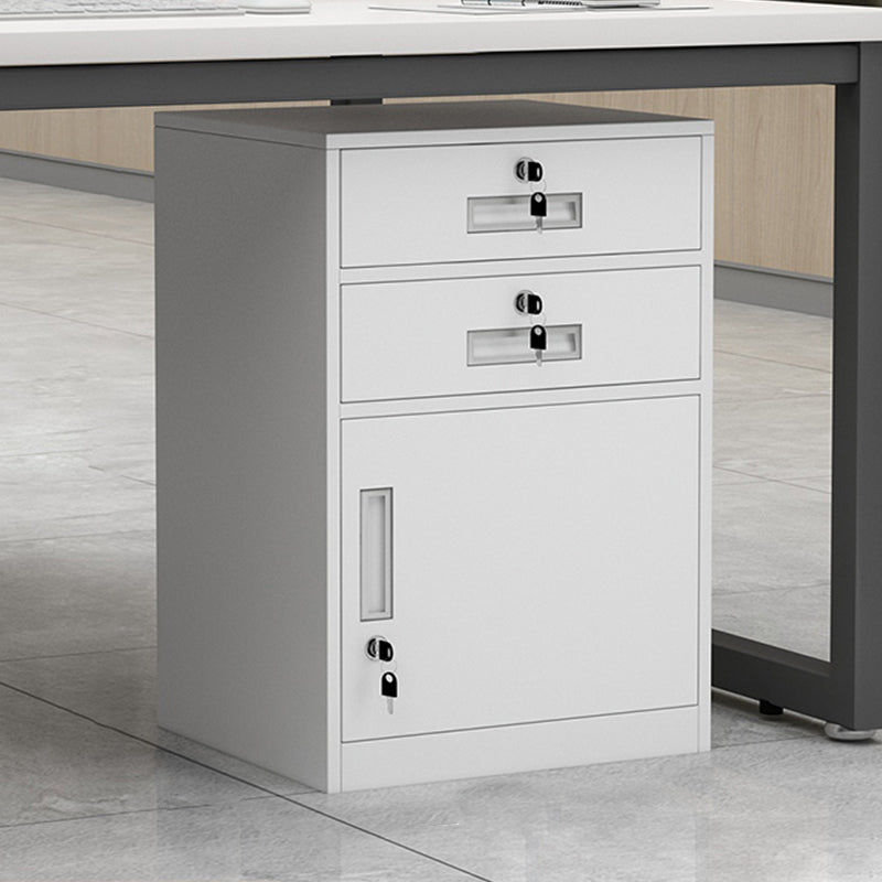 Vertical Filing Cabinet Metal File Cabinet with Lock and Storage