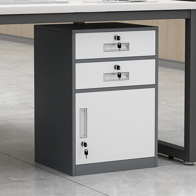 Vertical Filing Cabinet Metal File Cabinet with Lock and Storage