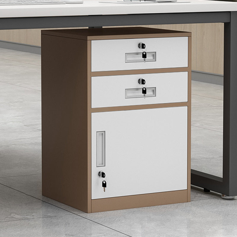 Vertical Filing Cabinet Metal File Cabinet with Lock and Storage